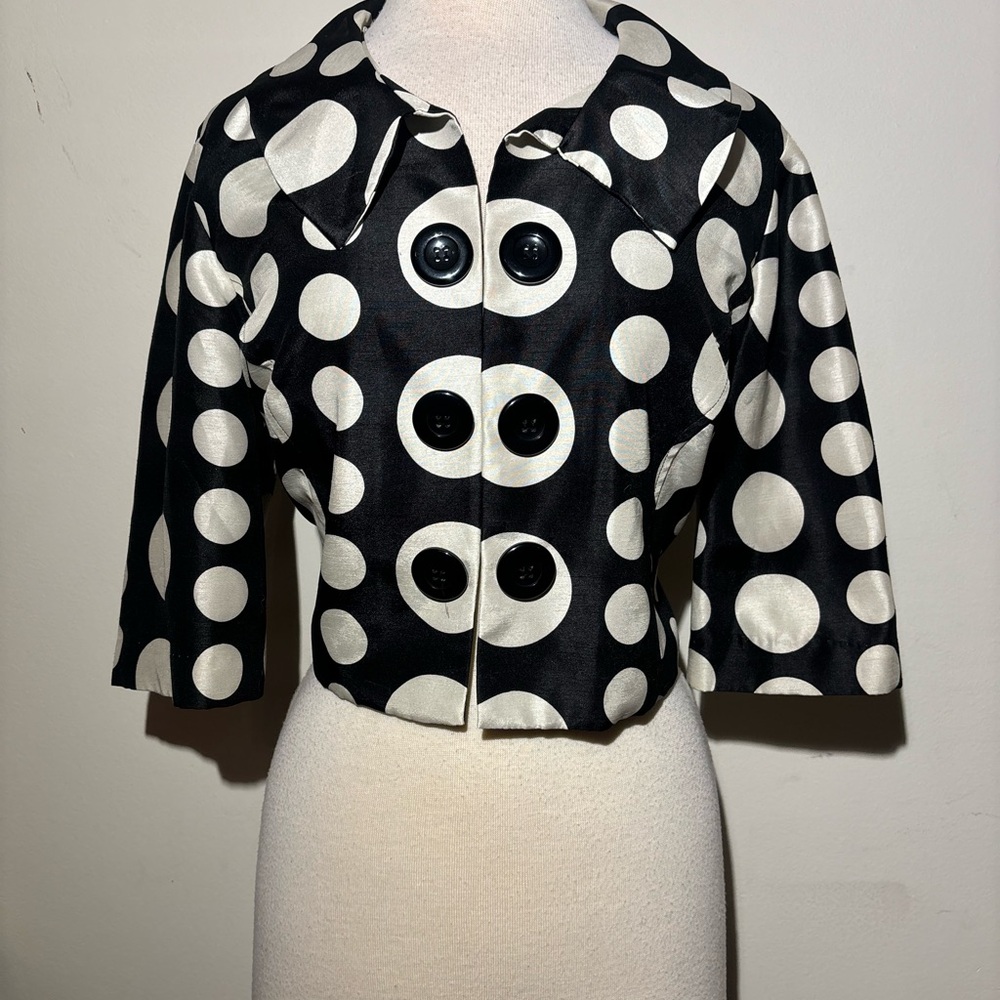 Black and White Polka Dot Jacket